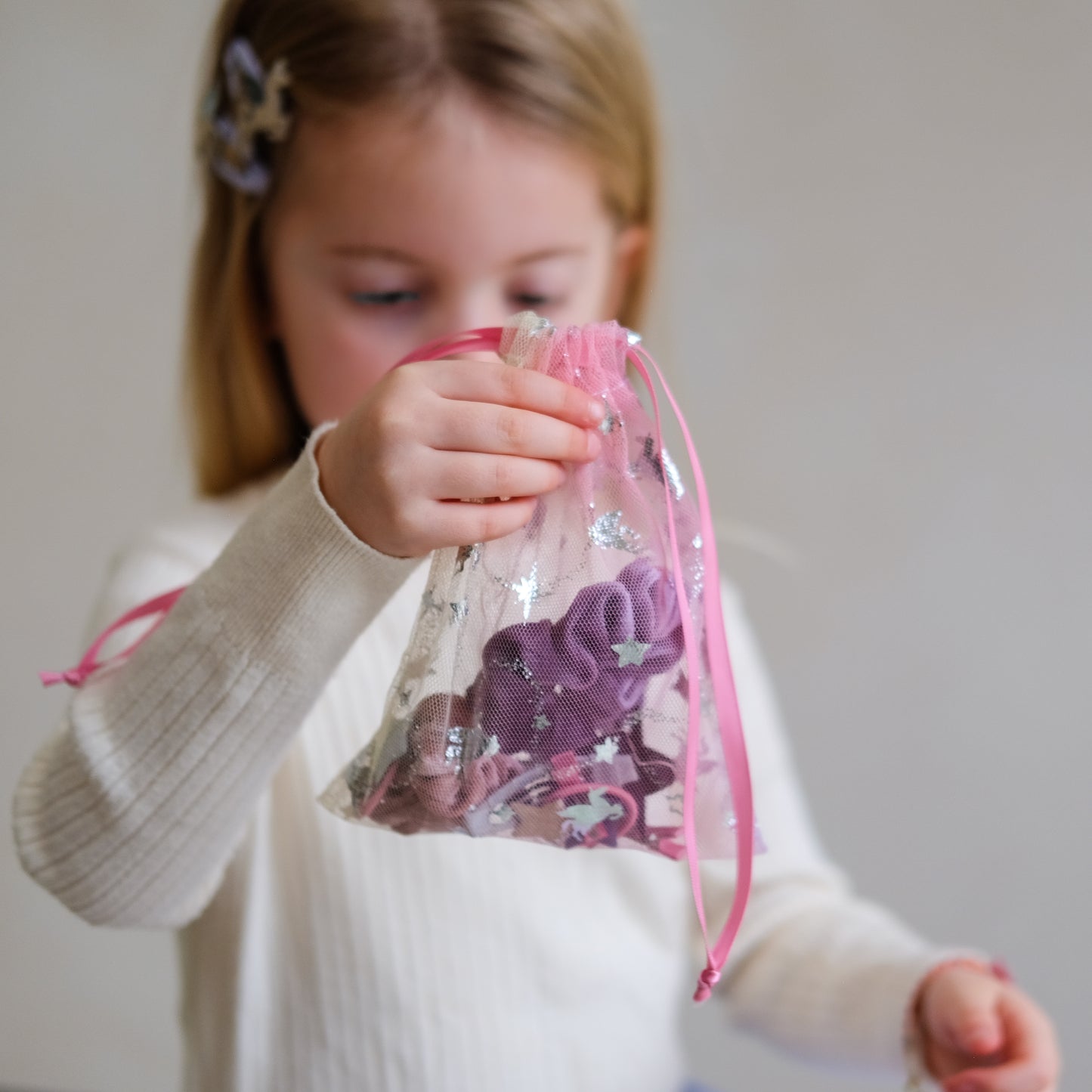 DIMM: Hárskraut í poka · 10 stk · Unicorn sparkle pouch