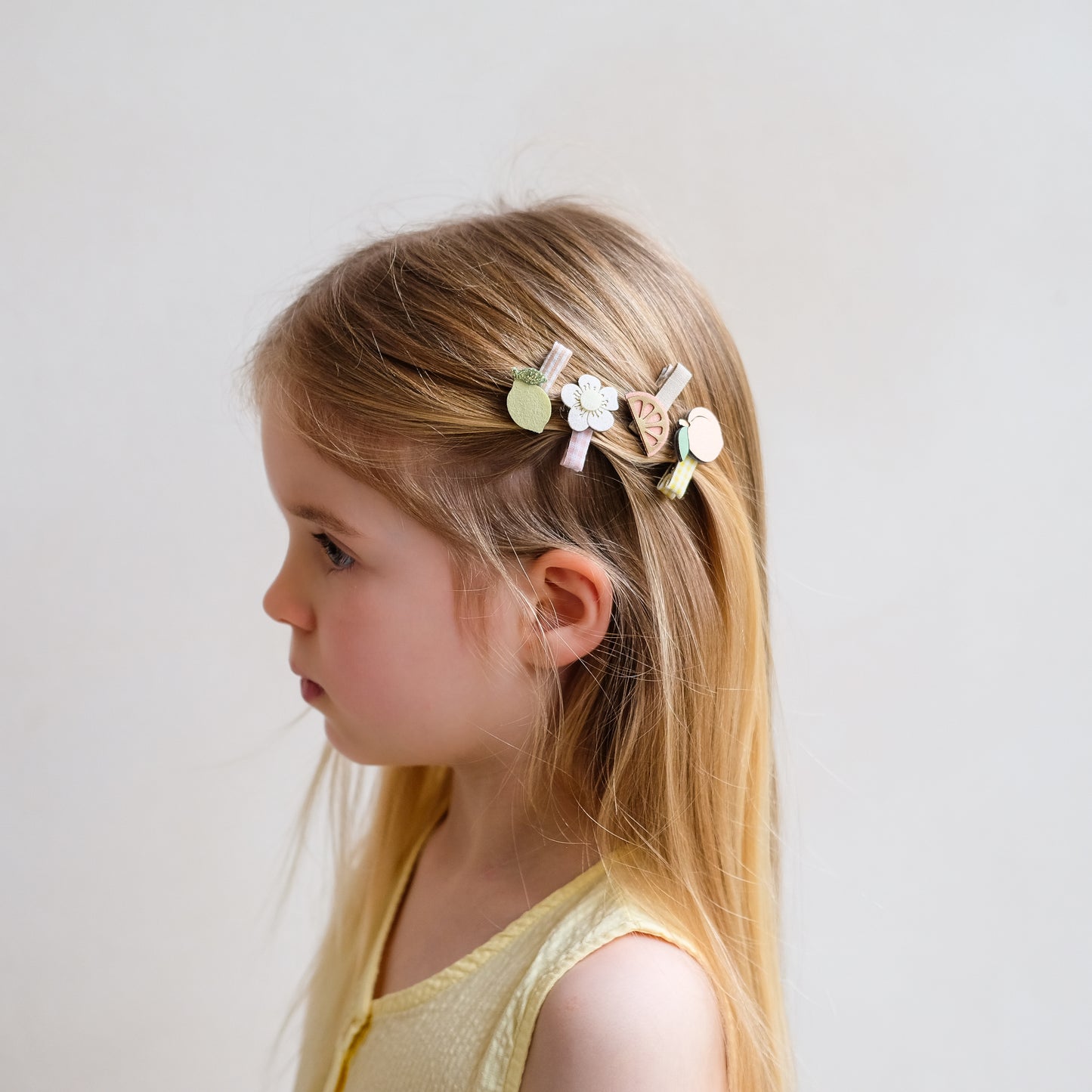 DIMM: Hárspennur mini · 8 stk · Peachy citrus