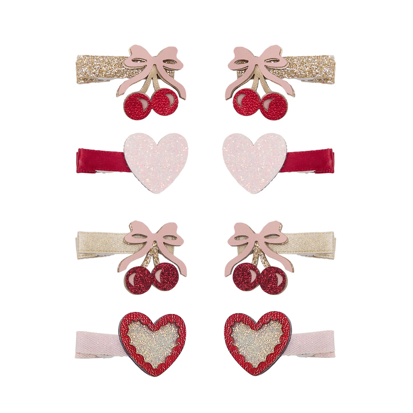 DIMM: Hárspennur mini · 8 stk · Fancy cherries