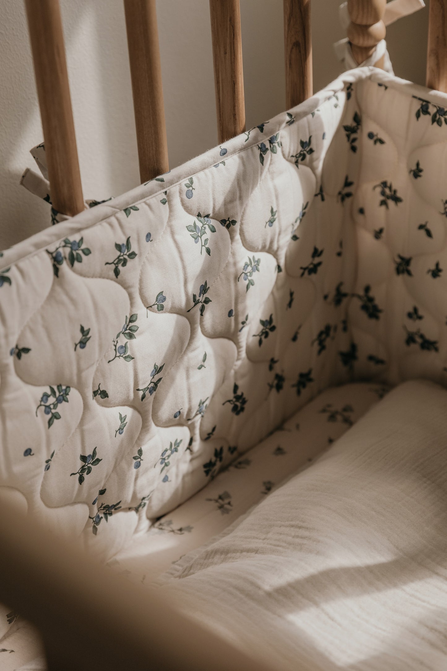 DIMM: Stuðkantur quilted 30x360cm · Blueberry