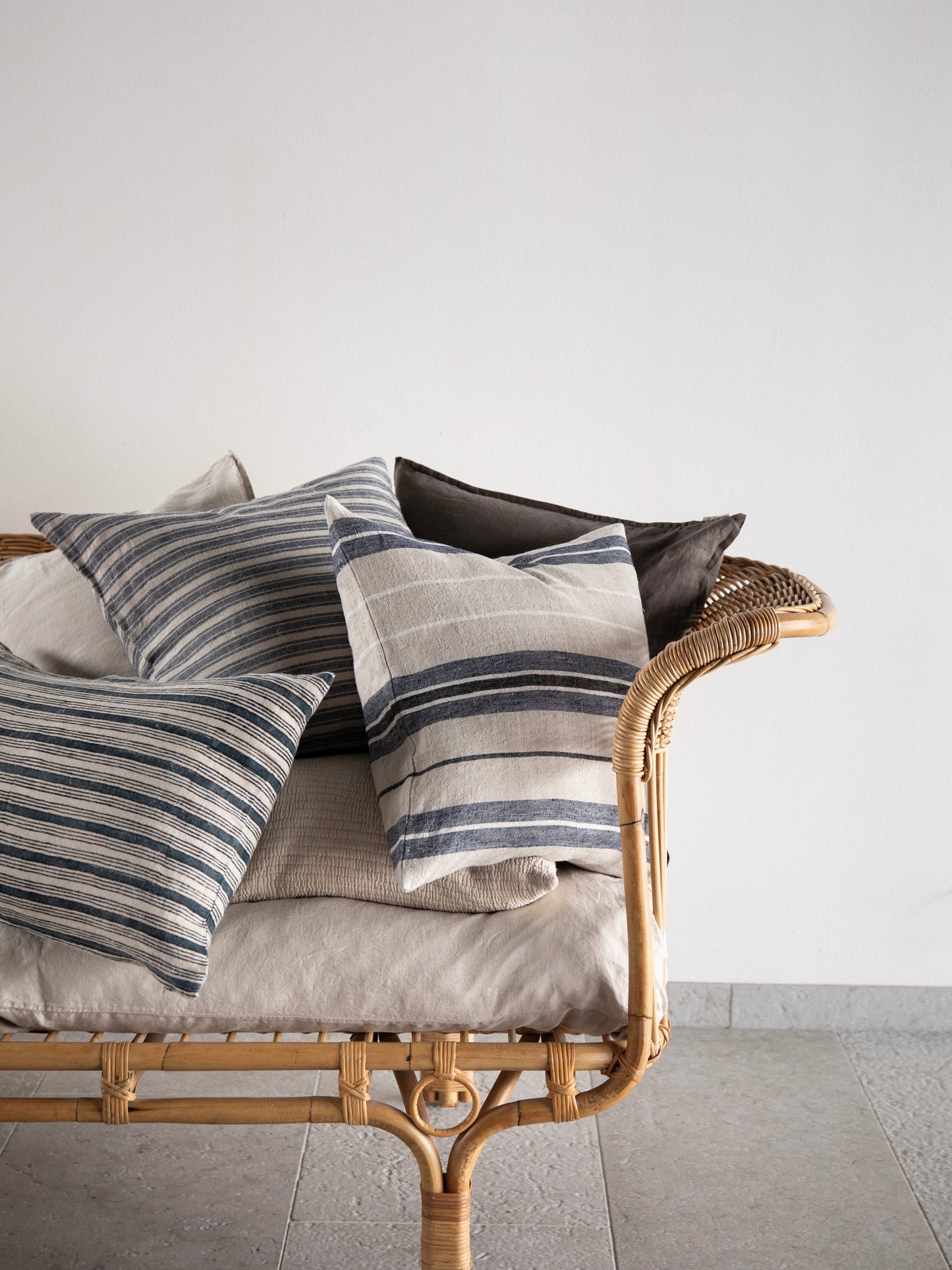 DIMM: Mika púðaver · denim stripe · 50x50 cm