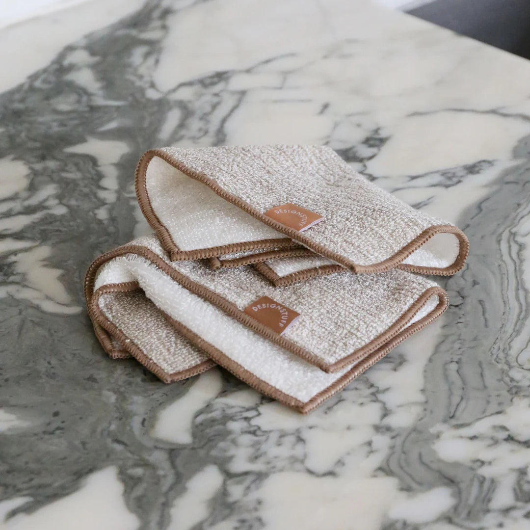 DIMM: Hemp og bambus borðtuskur · 2 stk · Camel