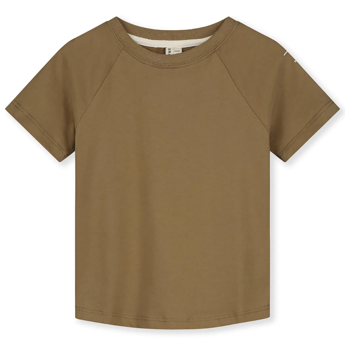 Gray Label stuttermabolur crewneck · peanut 2-3 ára