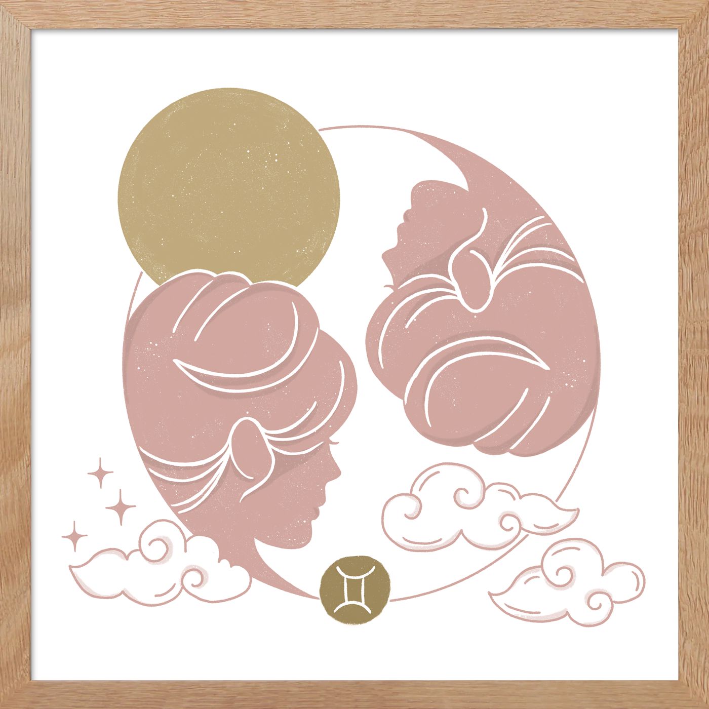 DIMM: Krot dagsins x Dimm · Stjörnumerki í eikar ramma natural