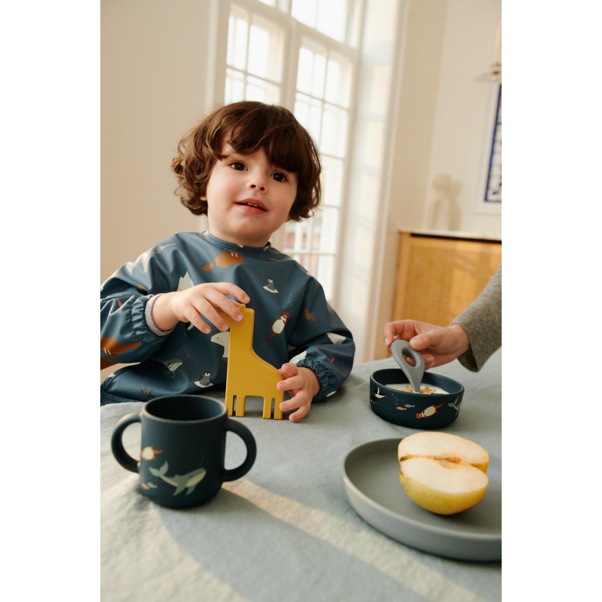 DIMM: Liewood Merle smekkur með ermum · Arctic Sea/Ocean view