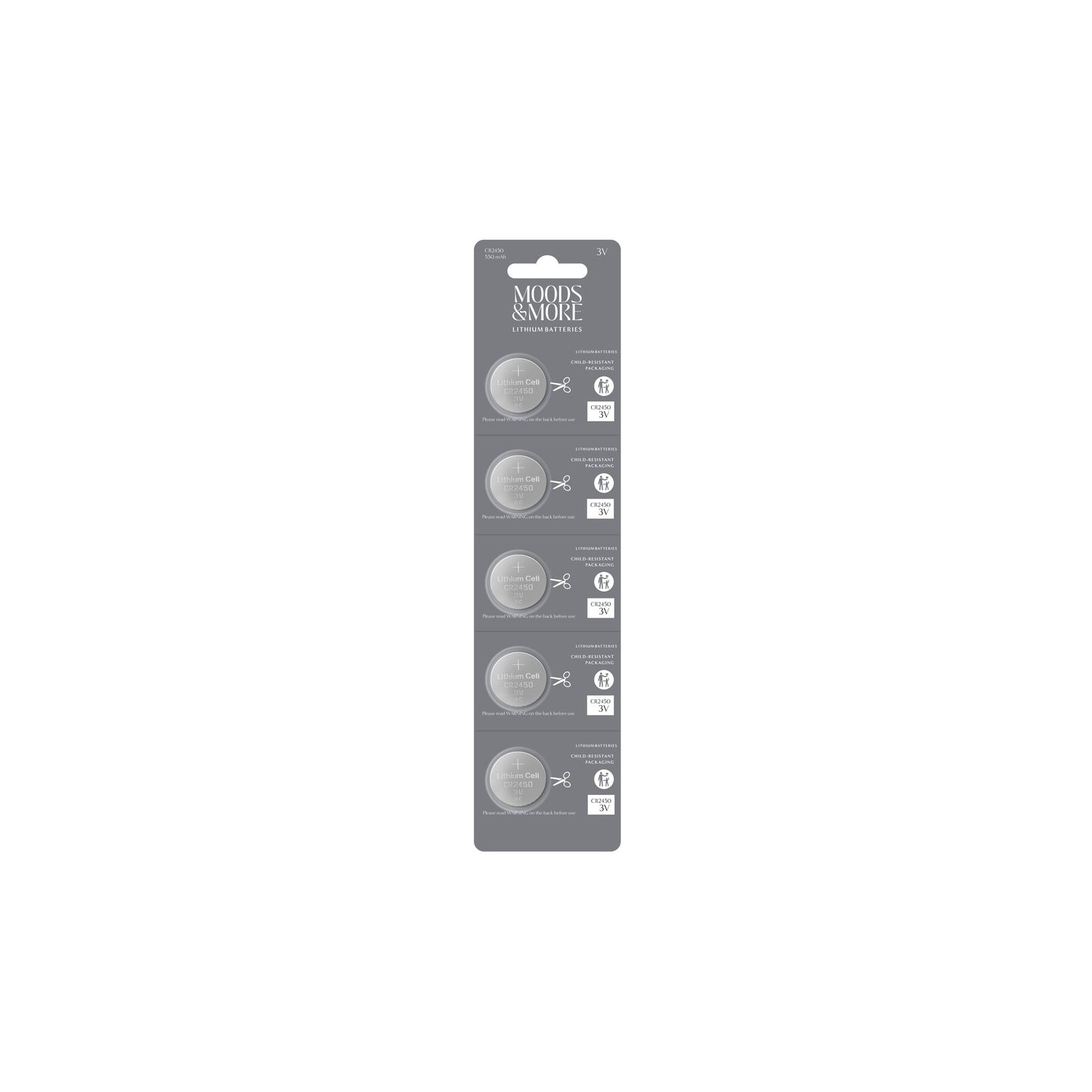 DIMM: Batterí fyrir Led kerti · 5 stk · CR2450