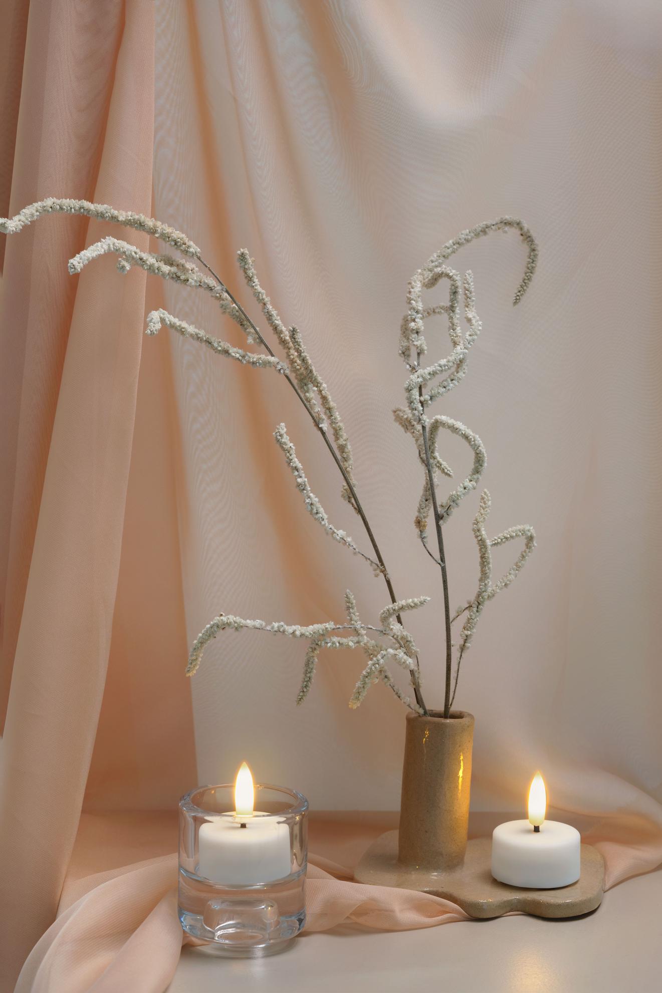 DIMM: Led sprittkerti · 2 stk · white