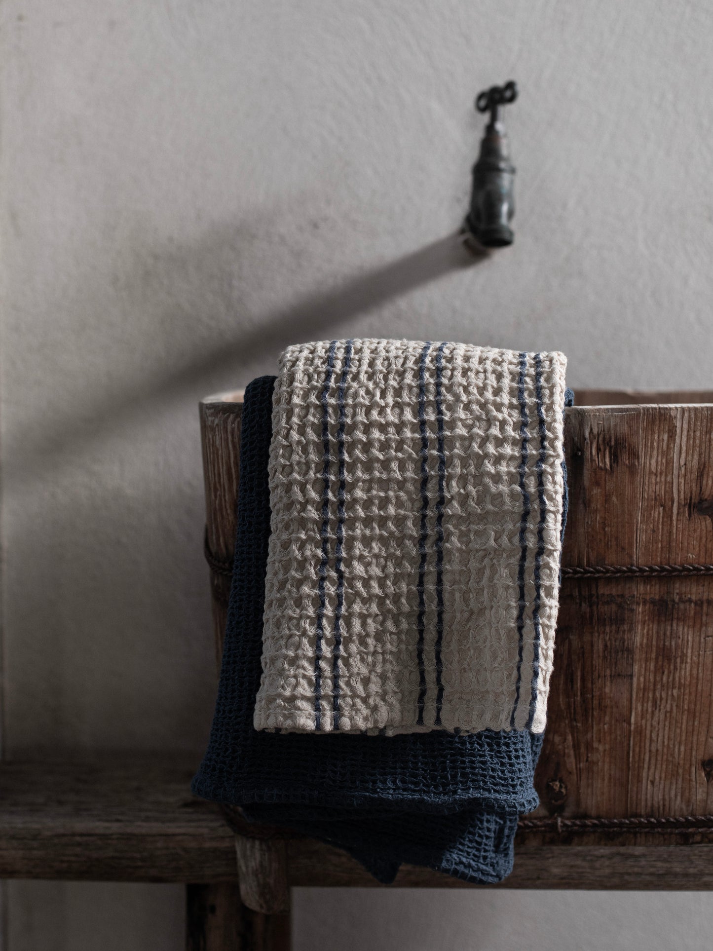 DIMM: Nella Waffle handklæði / viskastykki · Blue