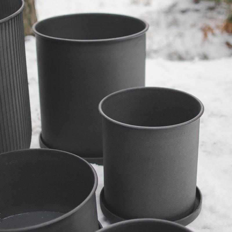 DIMM: Úti blómapottar · Plant pot black · 2 stk í setti · stórt sett