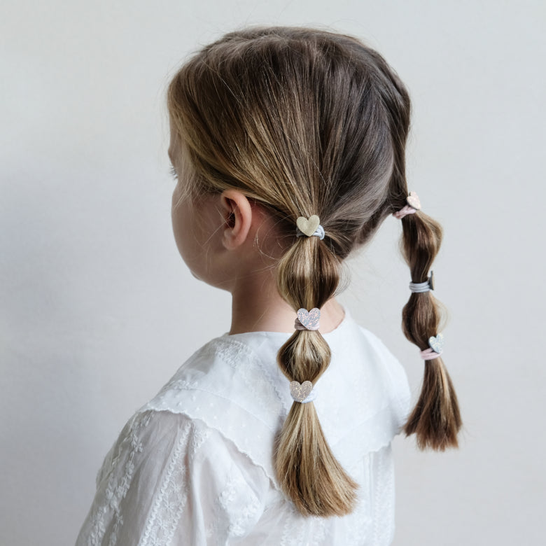 DIMM: Hárteygjur mini · 8 stk · Teeny Heart