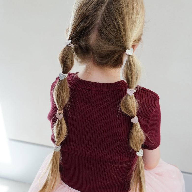 DIMM: Hárteygjur mini · 8 stk · Heart