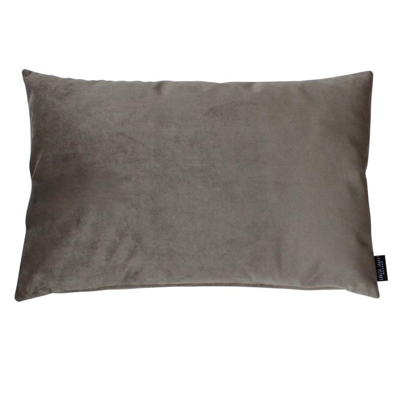 DIMM: Flauelspúði · brown grey · 40x60