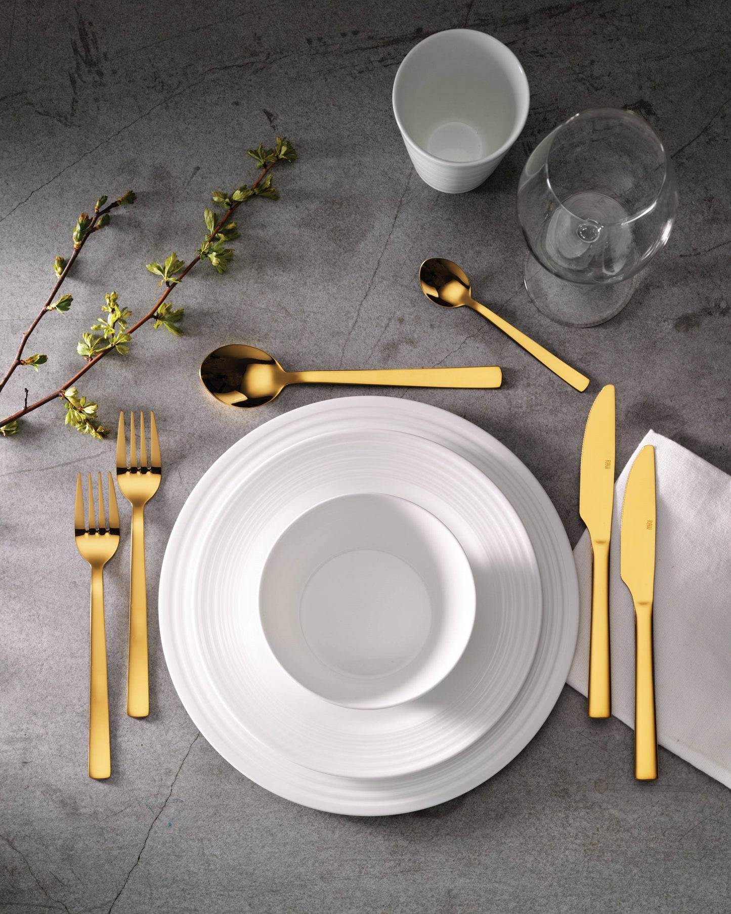 DIMM: Hnífapör · 16 stk · gyllt