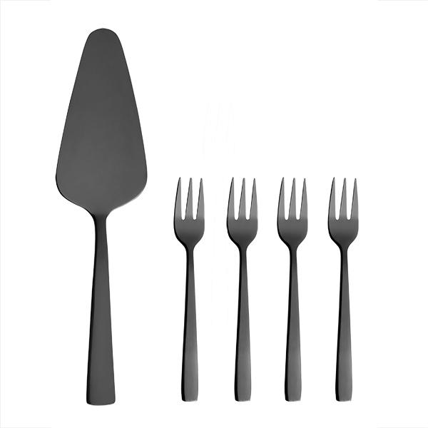 DIMM: Tertuspaði og gafflar 4stk · svart