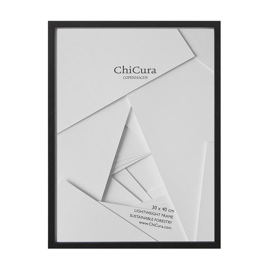 DIMM: ChiCura Copenhagen viðarrammi með gleri · svartur