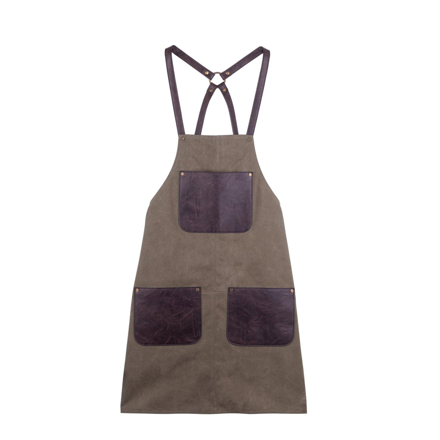 DIMM: Sandhamn svunta í gjafaöskju · strigi og leður · olive