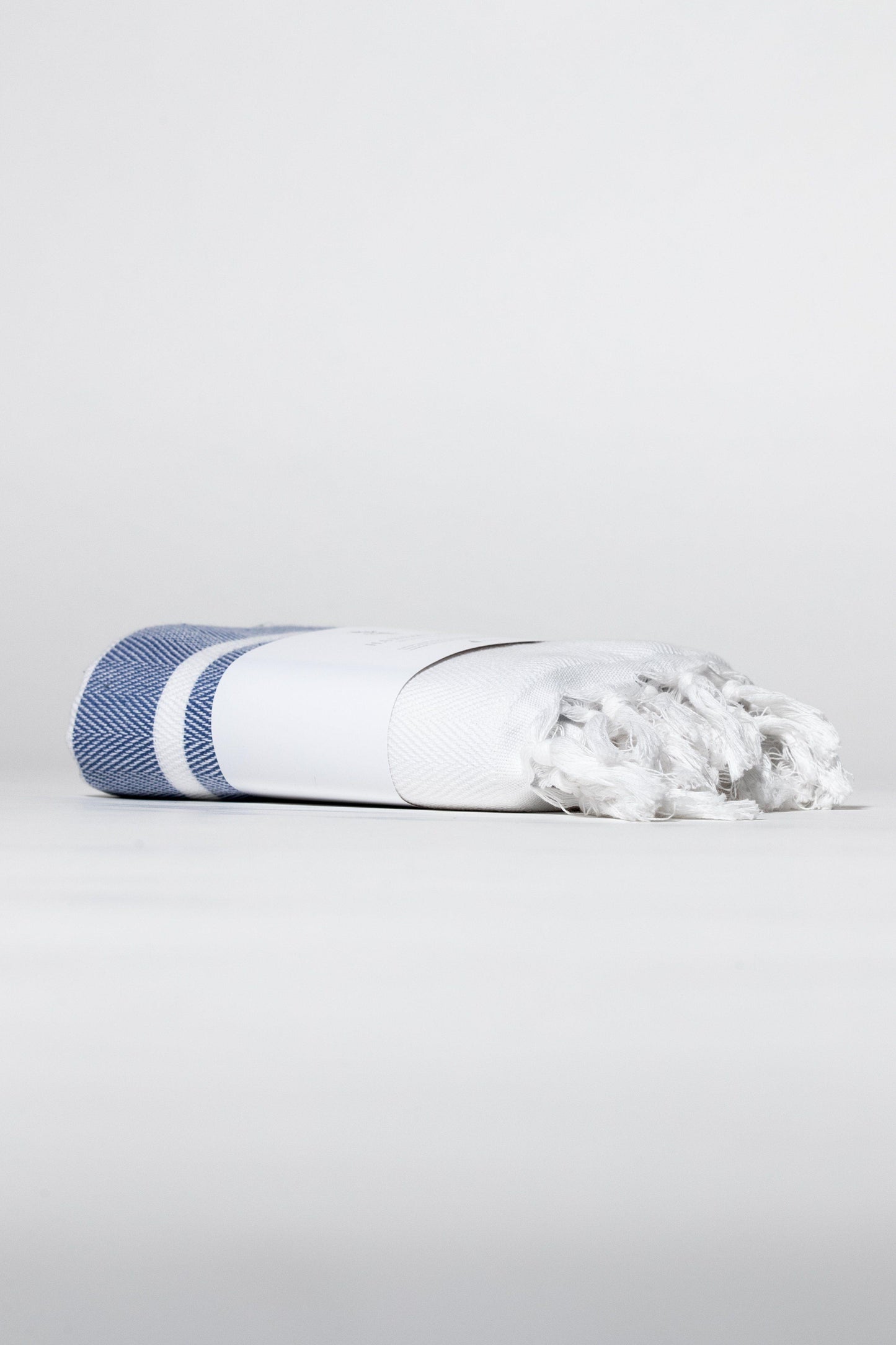 DIMM: Peshtemal Herringbone handklæði · hvítt/navy