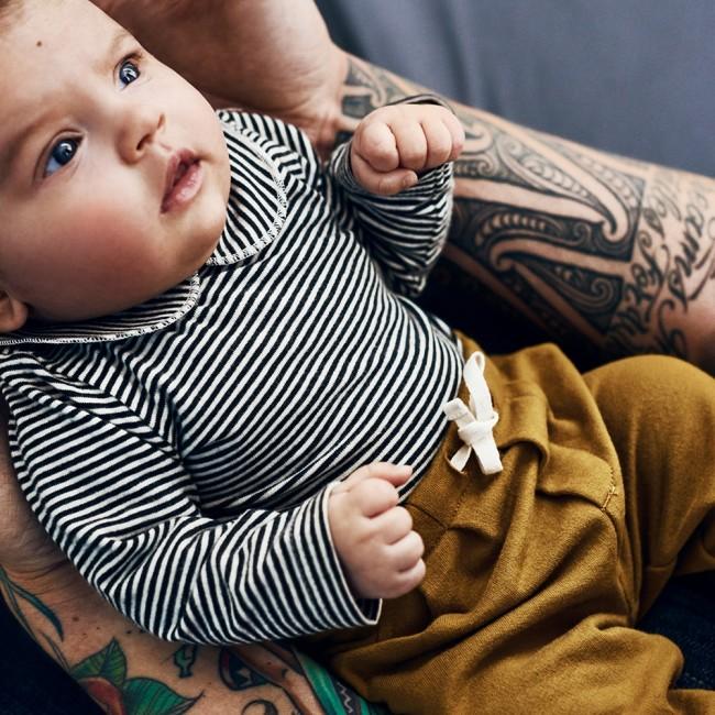 DIMM: Gray Label samfella með kraga · röndótt nearly black/cream