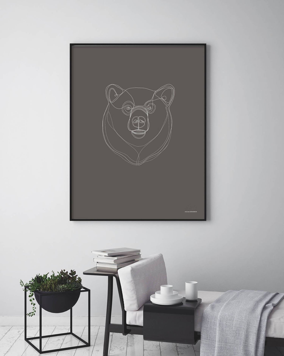 DIMM: Paper Town veggspjald · Digital Bear 50x70 cm