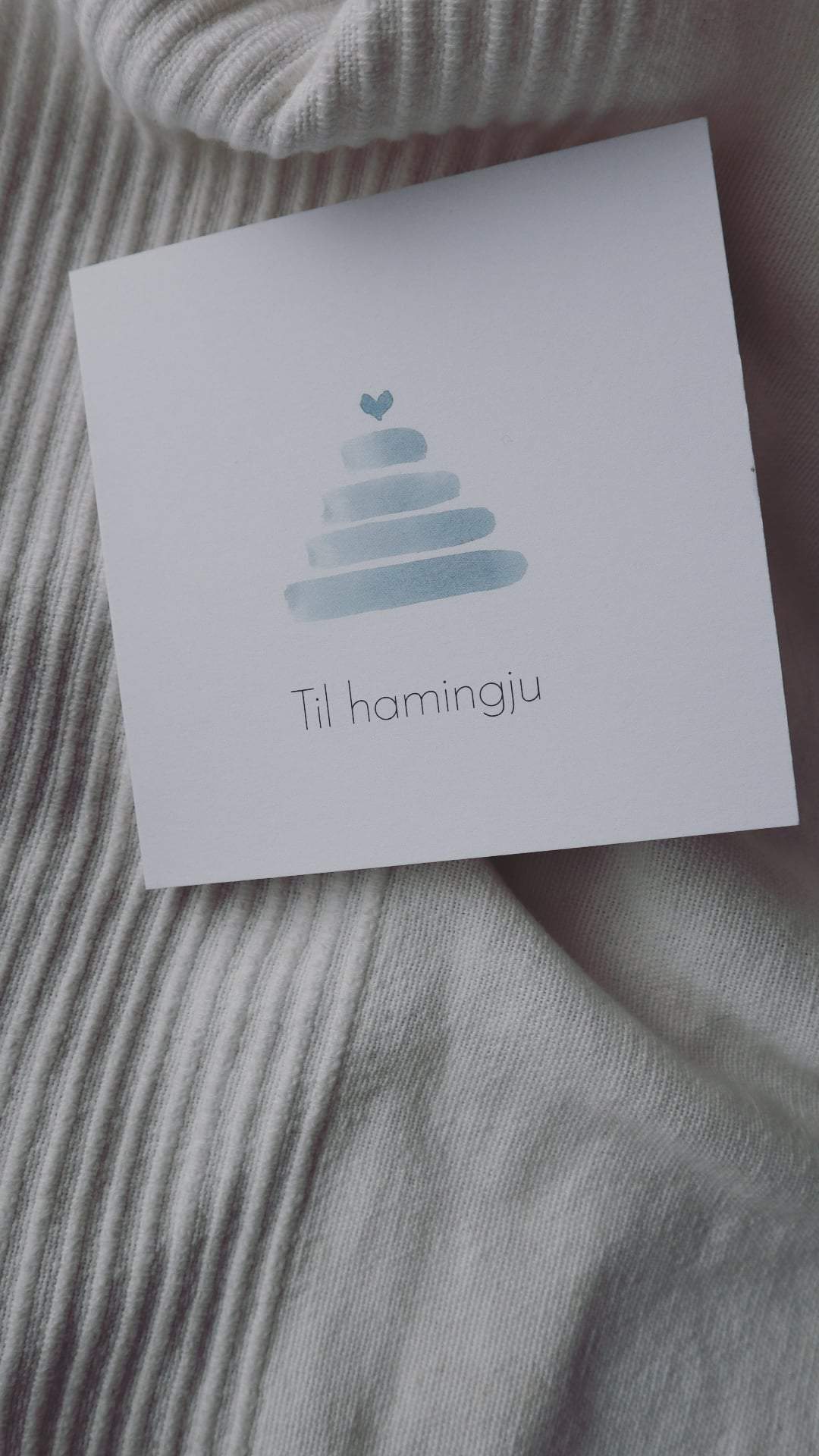 DIMM: Tækifæriskort · Til hamingju blátt