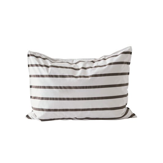 DIMM: Koddaver · taupe stripe · 50x70 cm