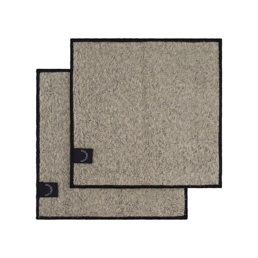 DIMM: Hemp og bambus borðtuskur · 2 stk · Black