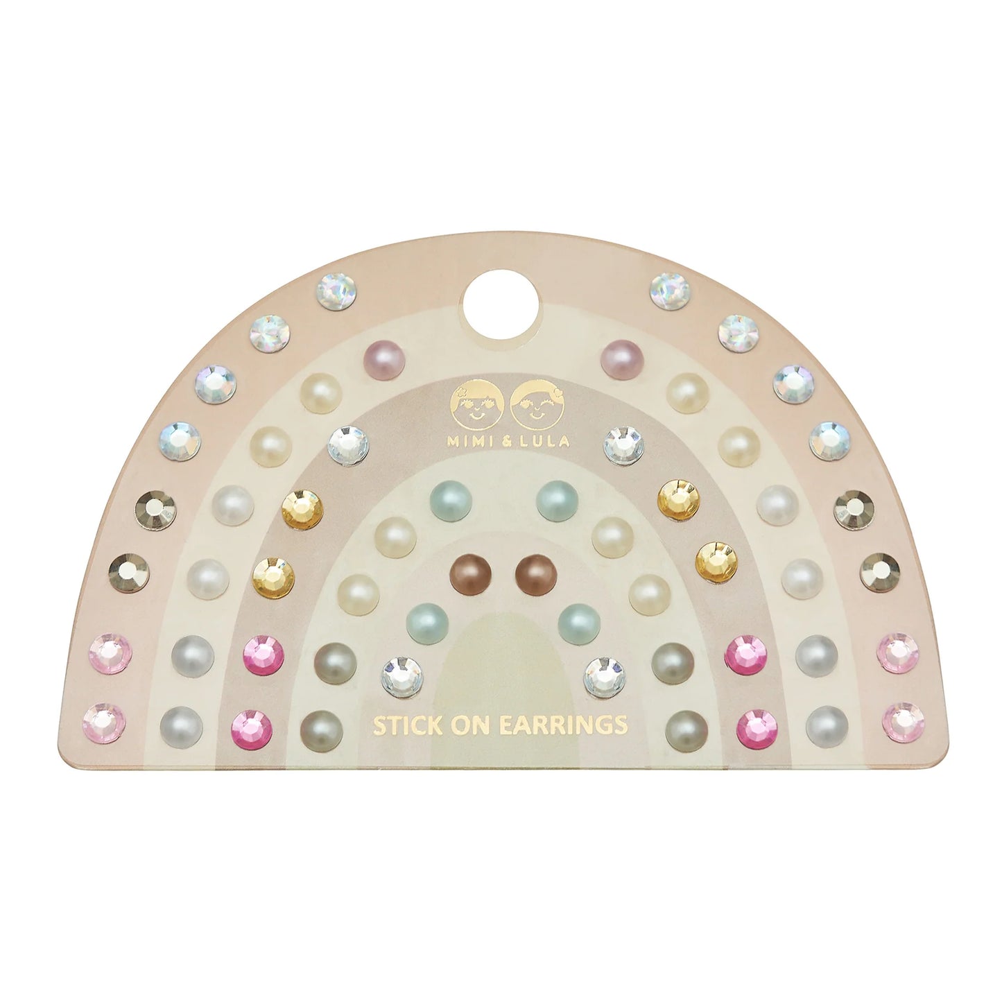 DIMM: Eyrnalokkar lím · 30 stk · Pink gem & pearl