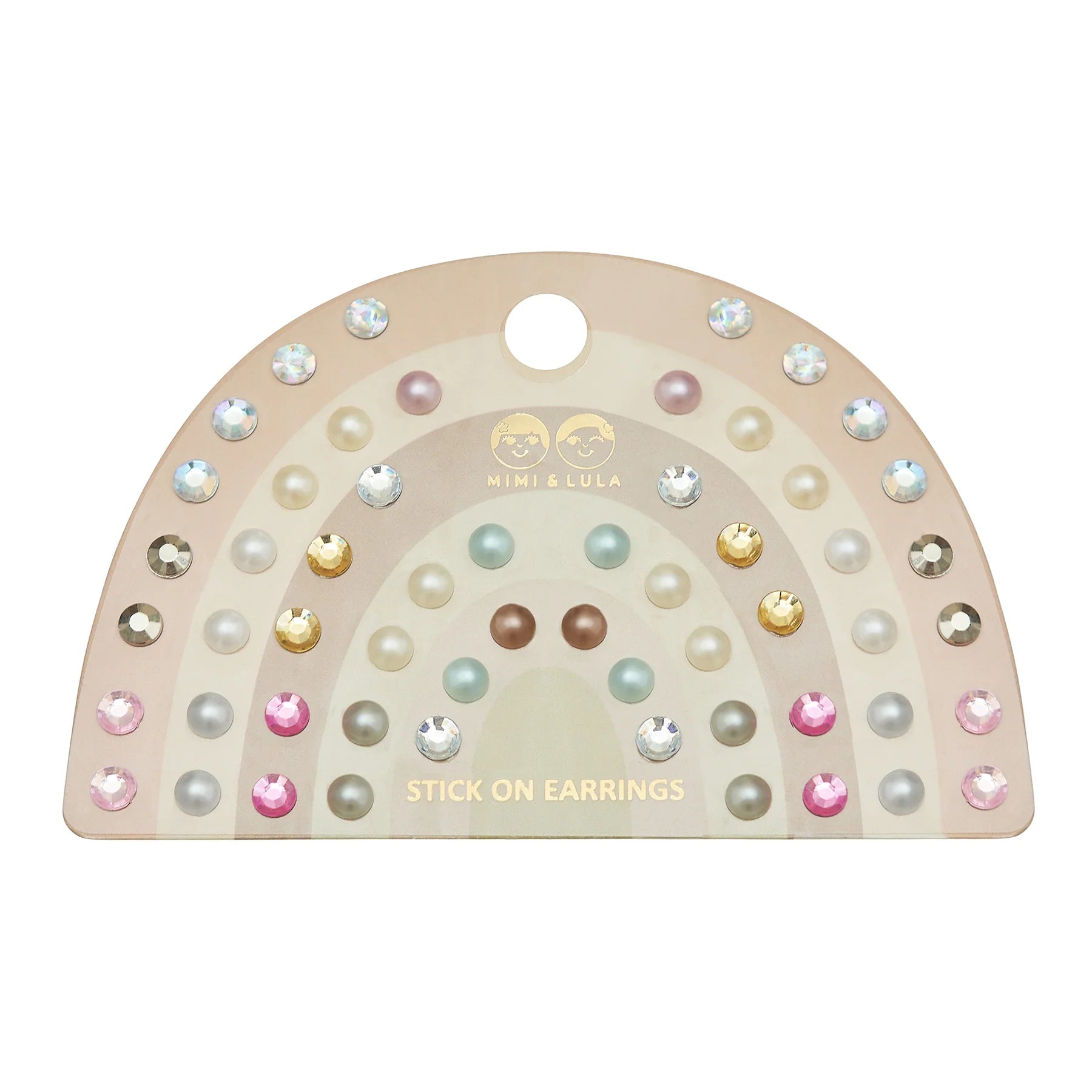 DIMM: Eyrnalokkar lím · 30 stk · Pink gem & pearl