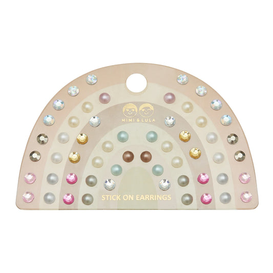 DIMM: Eyrnalokkar lím · 30 stk · Pink gem & pearl