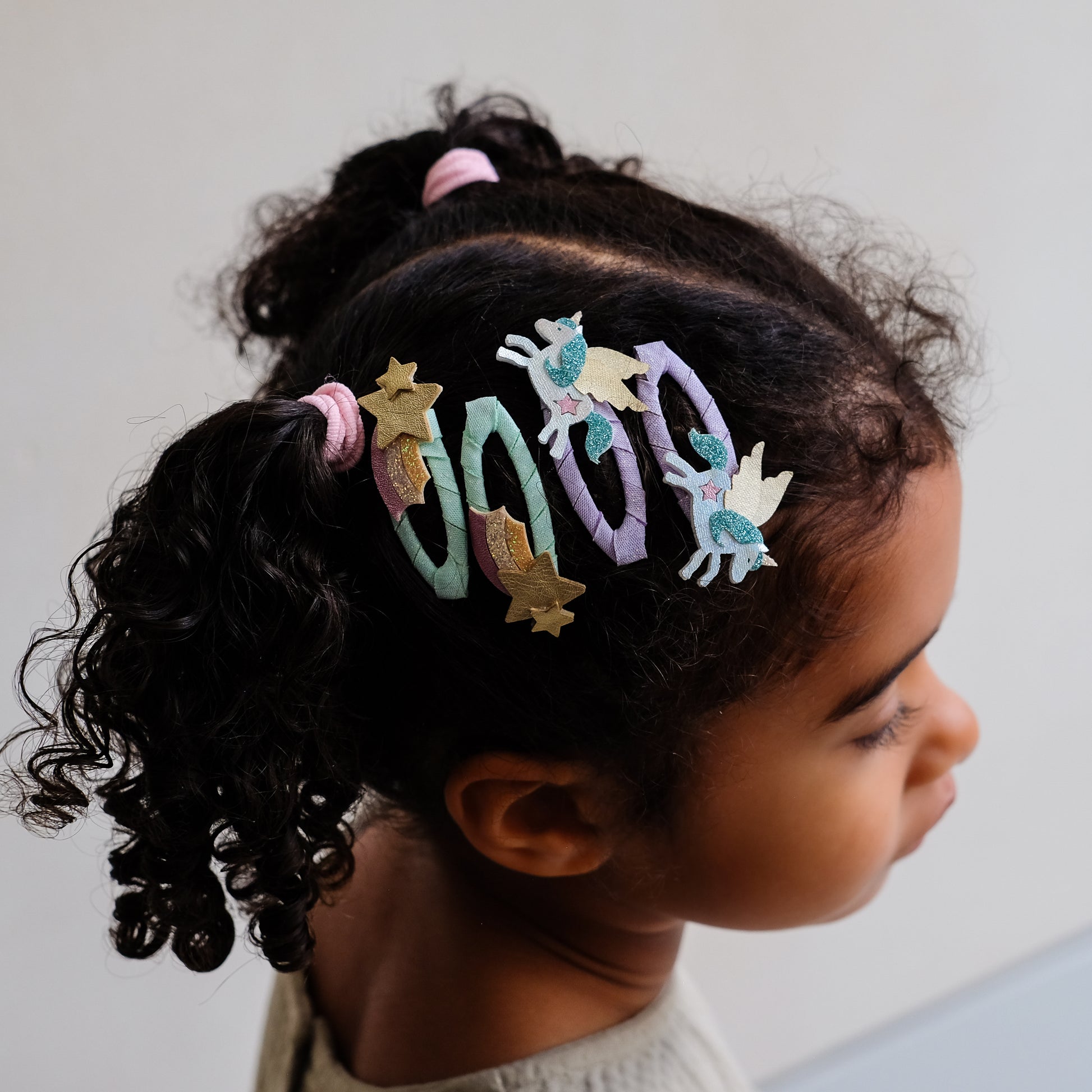 DIMM: Hárspennur · 4 stk · My little unicorn