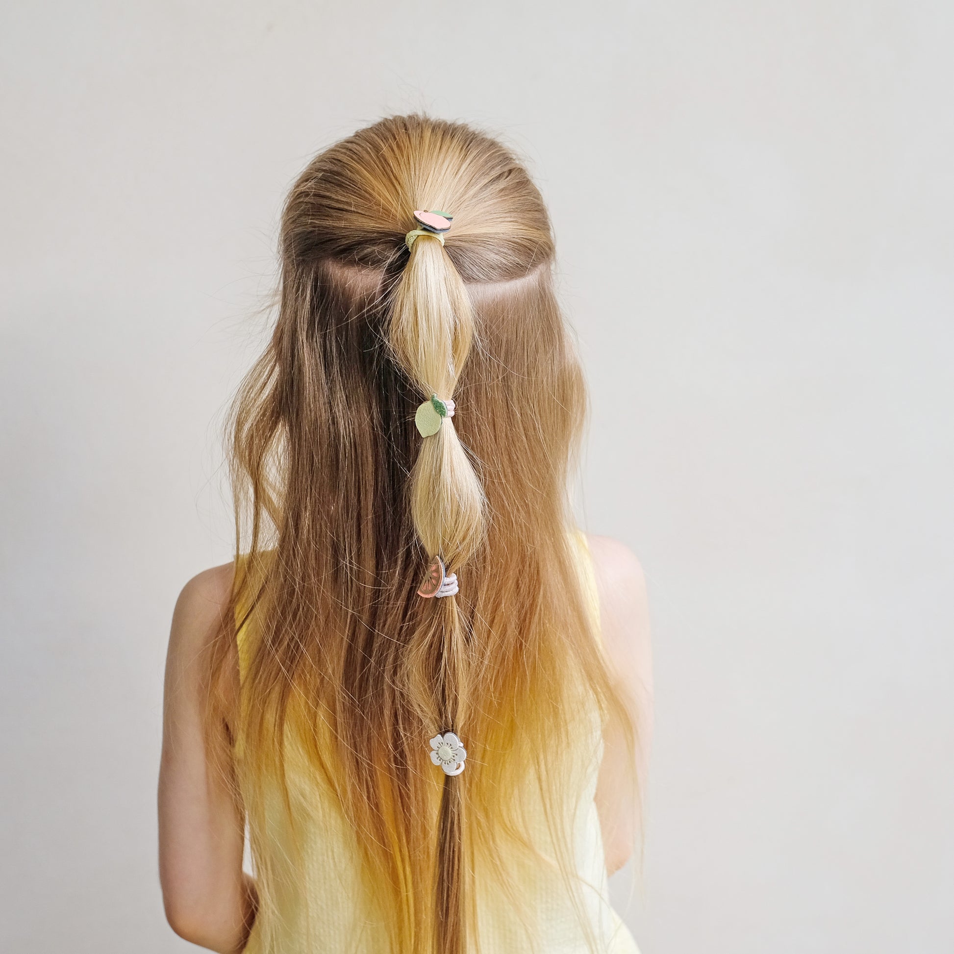 DIMM: Hárteygjur mini · 8 stk · Peachy sitrus