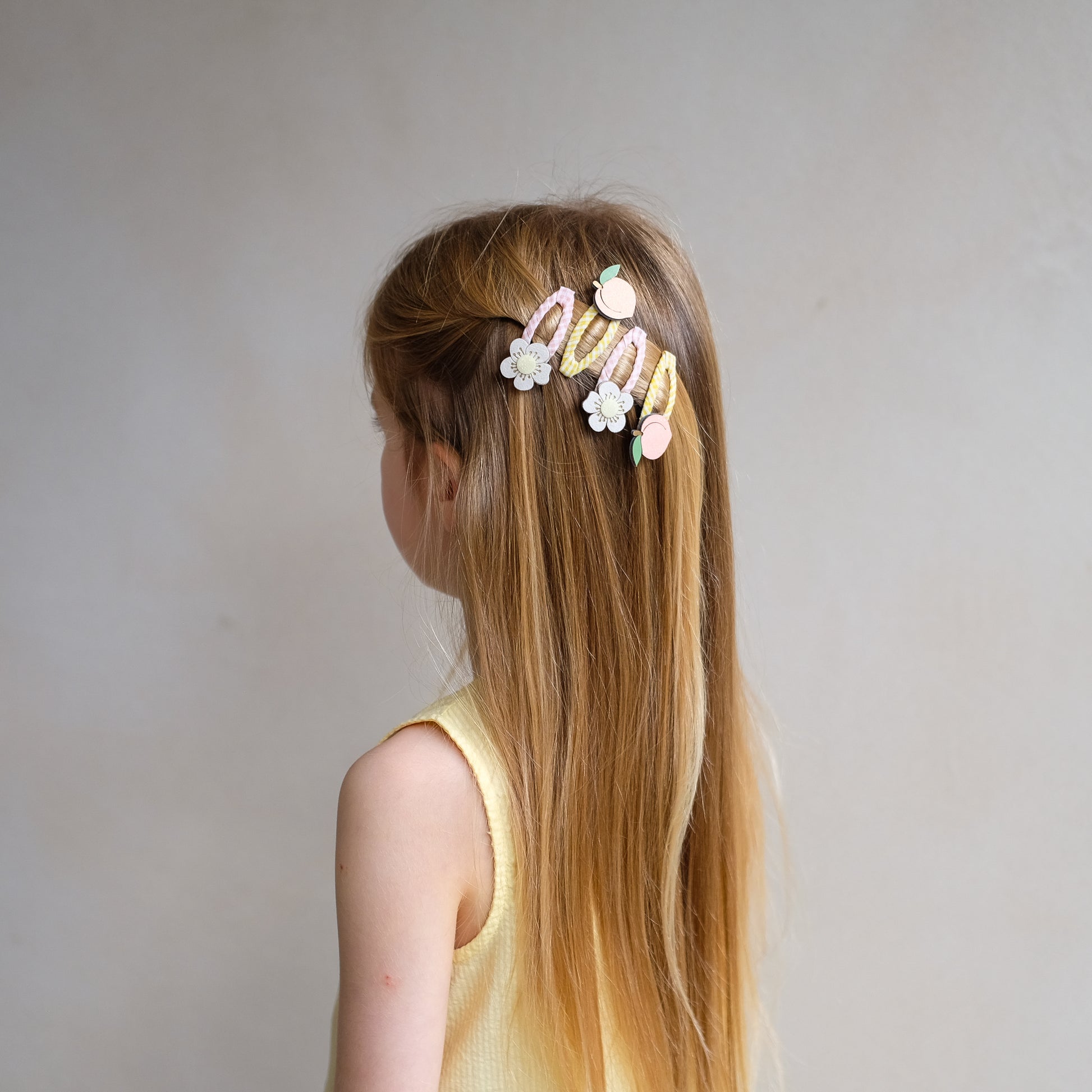 DIMM: Hárspennur · 4 stk · Peach blossom