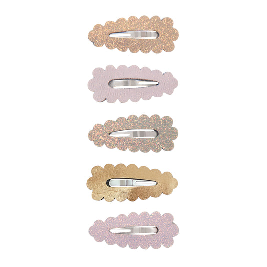DIMM: Hárspennur mini · 5 stk · Dreamwish scalloped