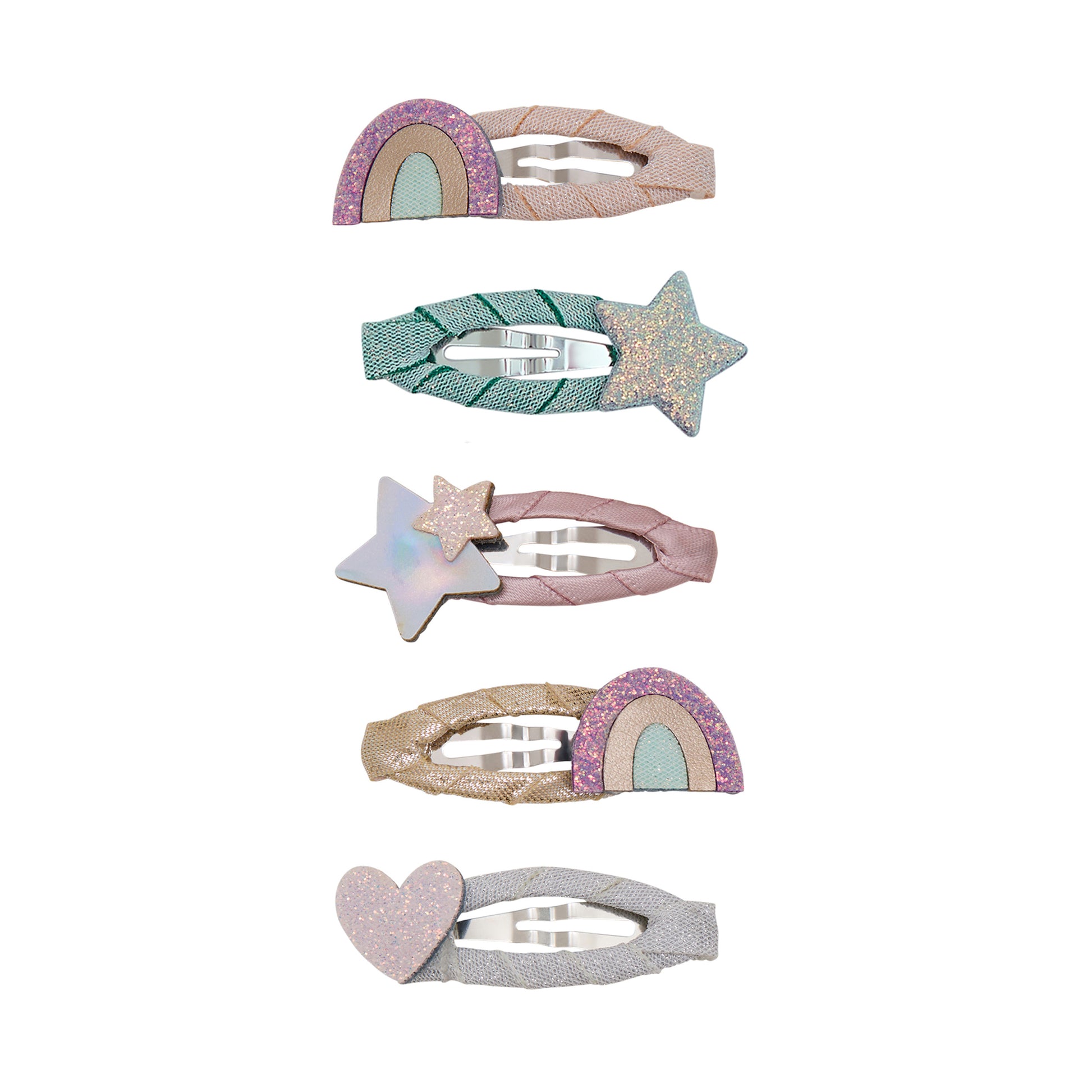 DIMM: Hárspennur mini · 5 stk · Rainbow