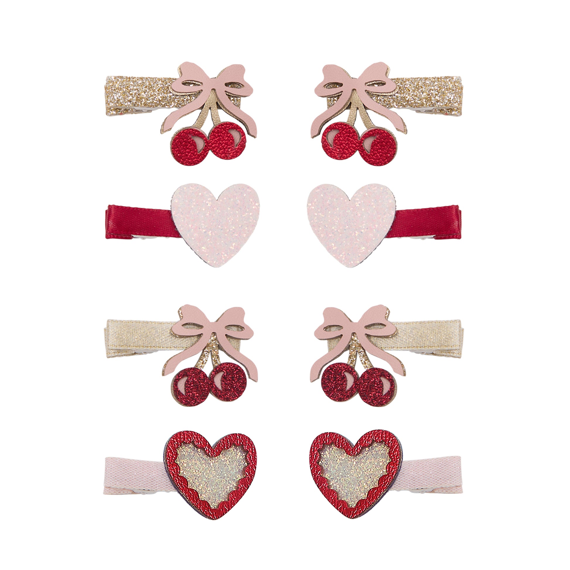 DIMM: Hárspennur mini · 8 stk · Fancy cherries