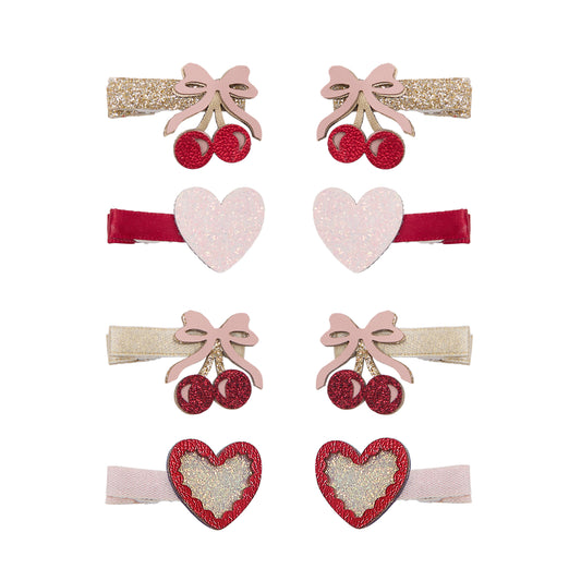 DIMM: Hárspennur mini · 8 stk · Fancy cherries