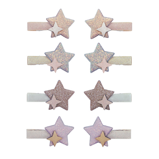 DIMM: Hárspennur mini · 8 stk · Starlight