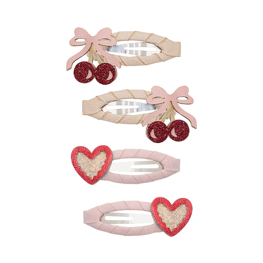 DIMM: Hárspennur · 4 stk · Fancy cherries