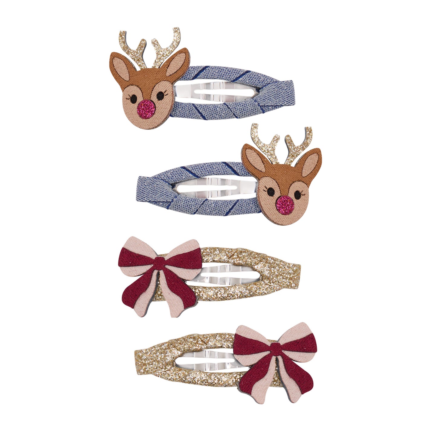 DIMM: Hárspennur · 4 stk · Rudolph and bow