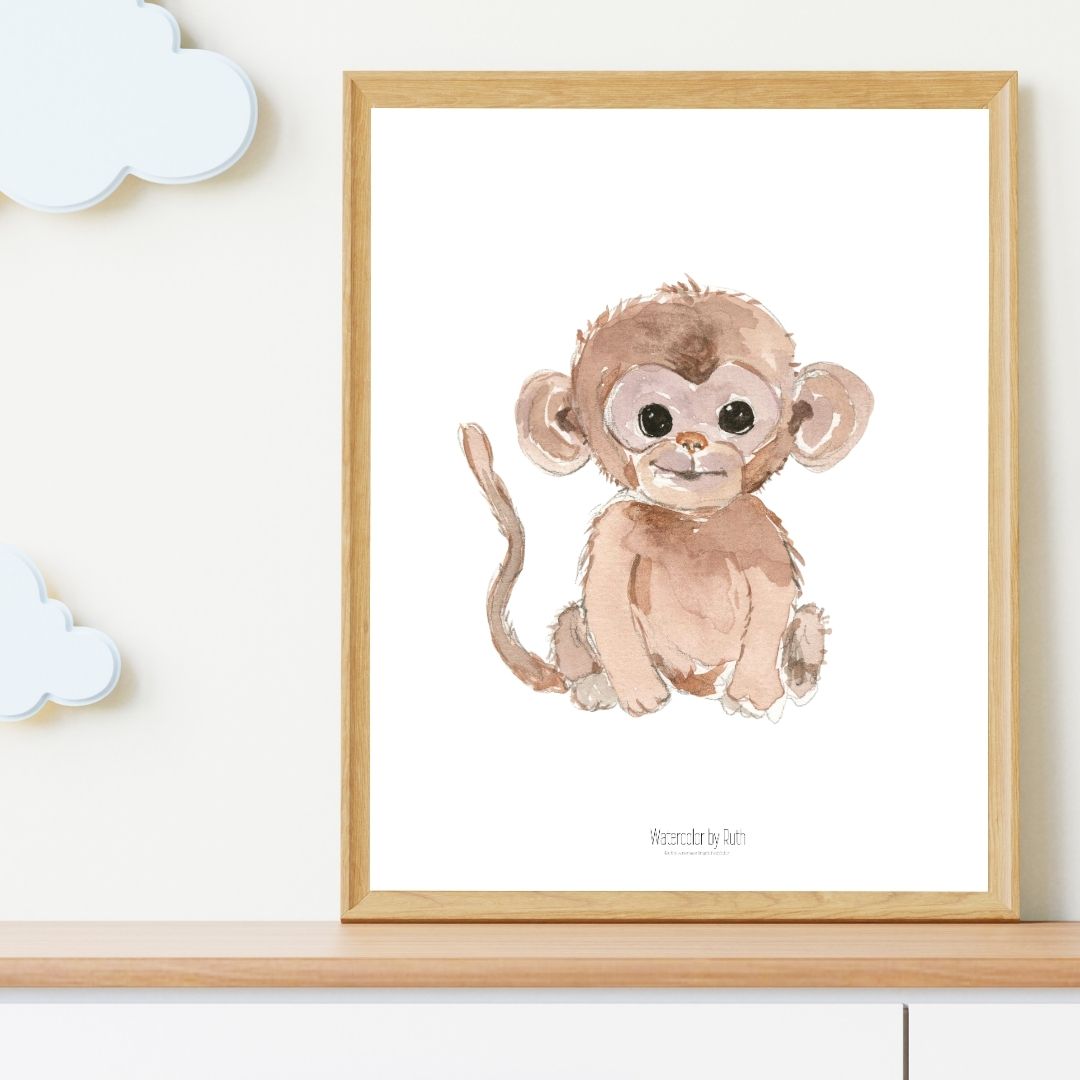 DIMM: Veggspjald · Api 30x40 cm