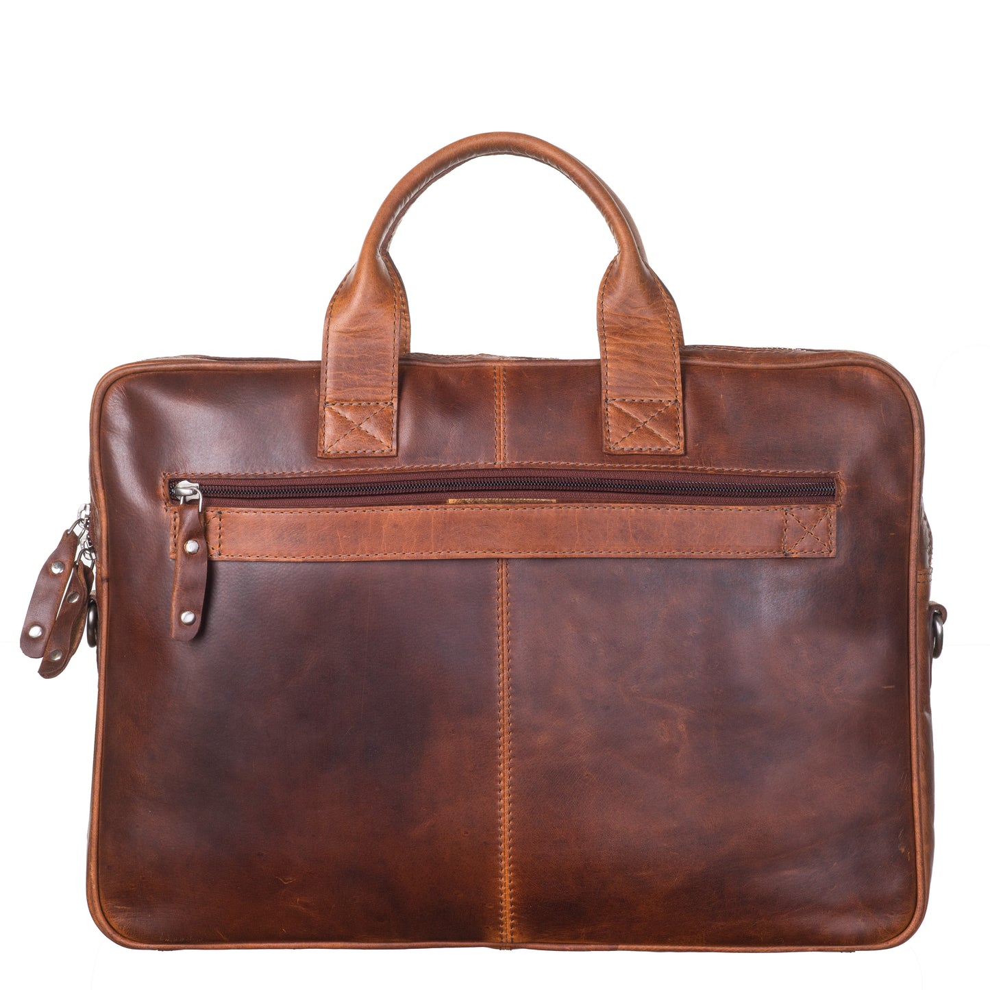 DIMM: Fartölvutaska 14" · leður · cognac