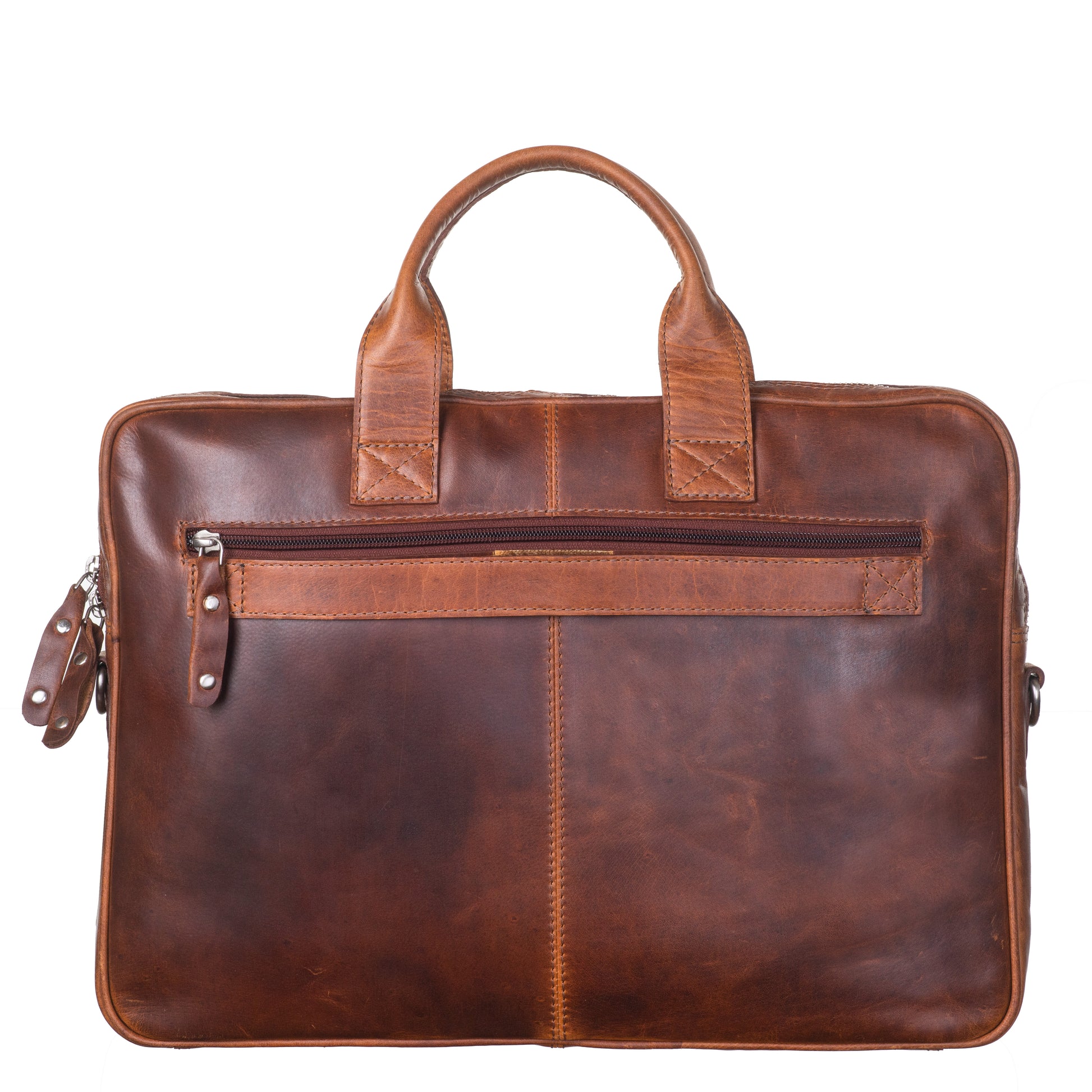 DIMM: Fartölvutaska 14" · leður · cognac