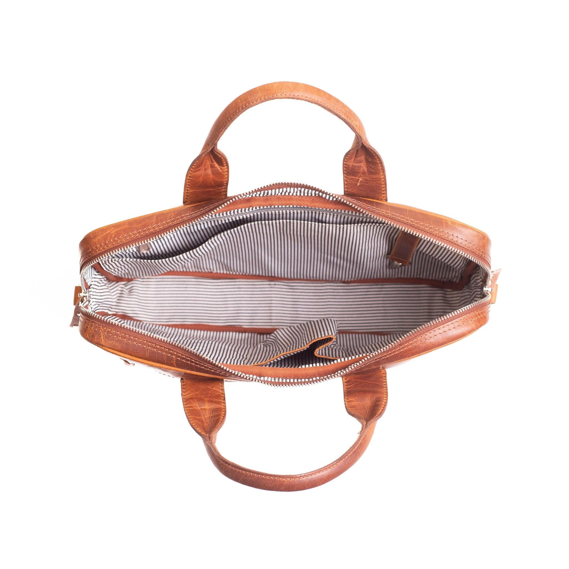 DIMM: Fartölvutaska 14" · leður · cognac