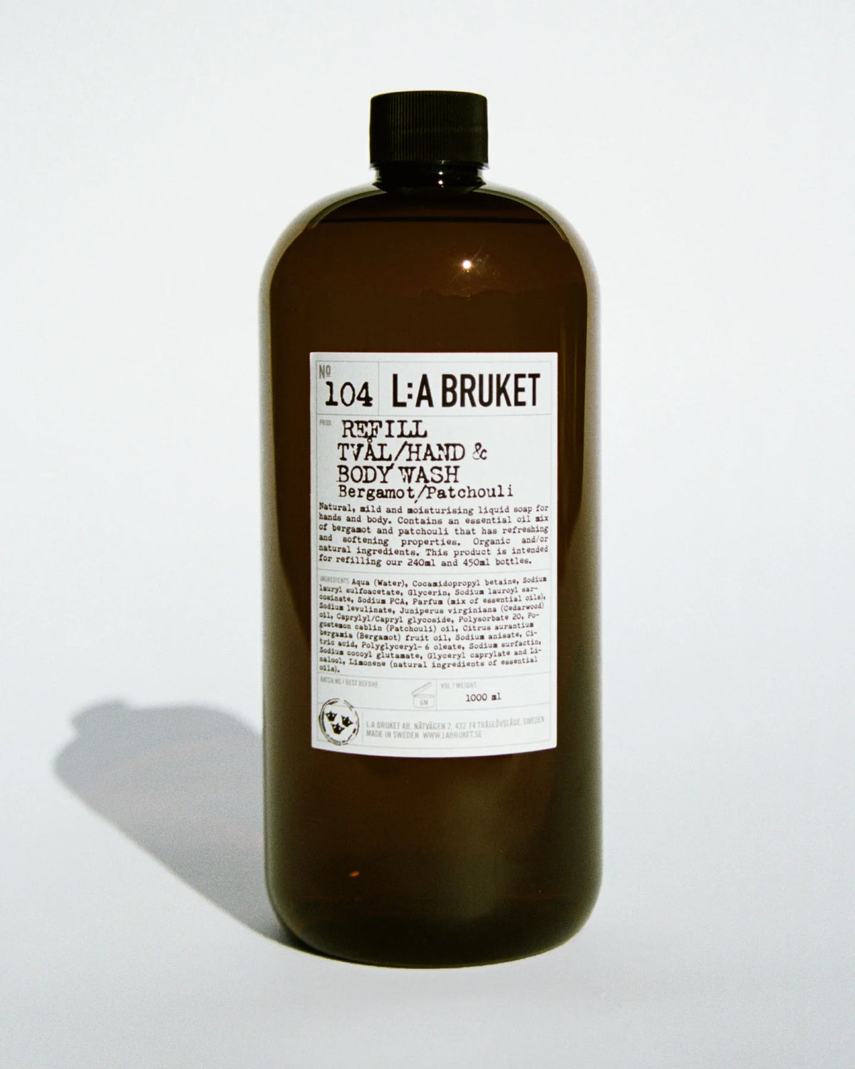 DIMM: Sápa áfylling · Bergamot / Patchouli 1000ml