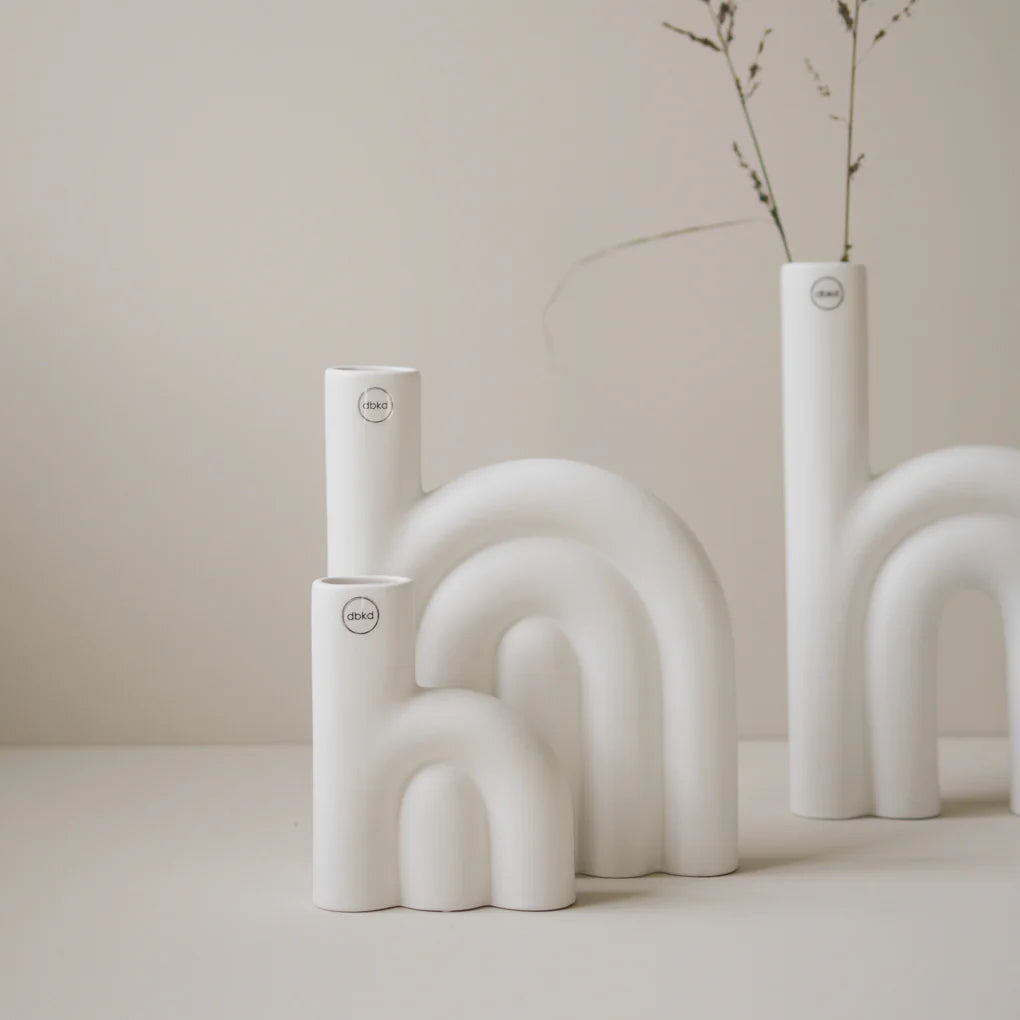 DIMM: Blómavasi · Rope hvítur · lítill