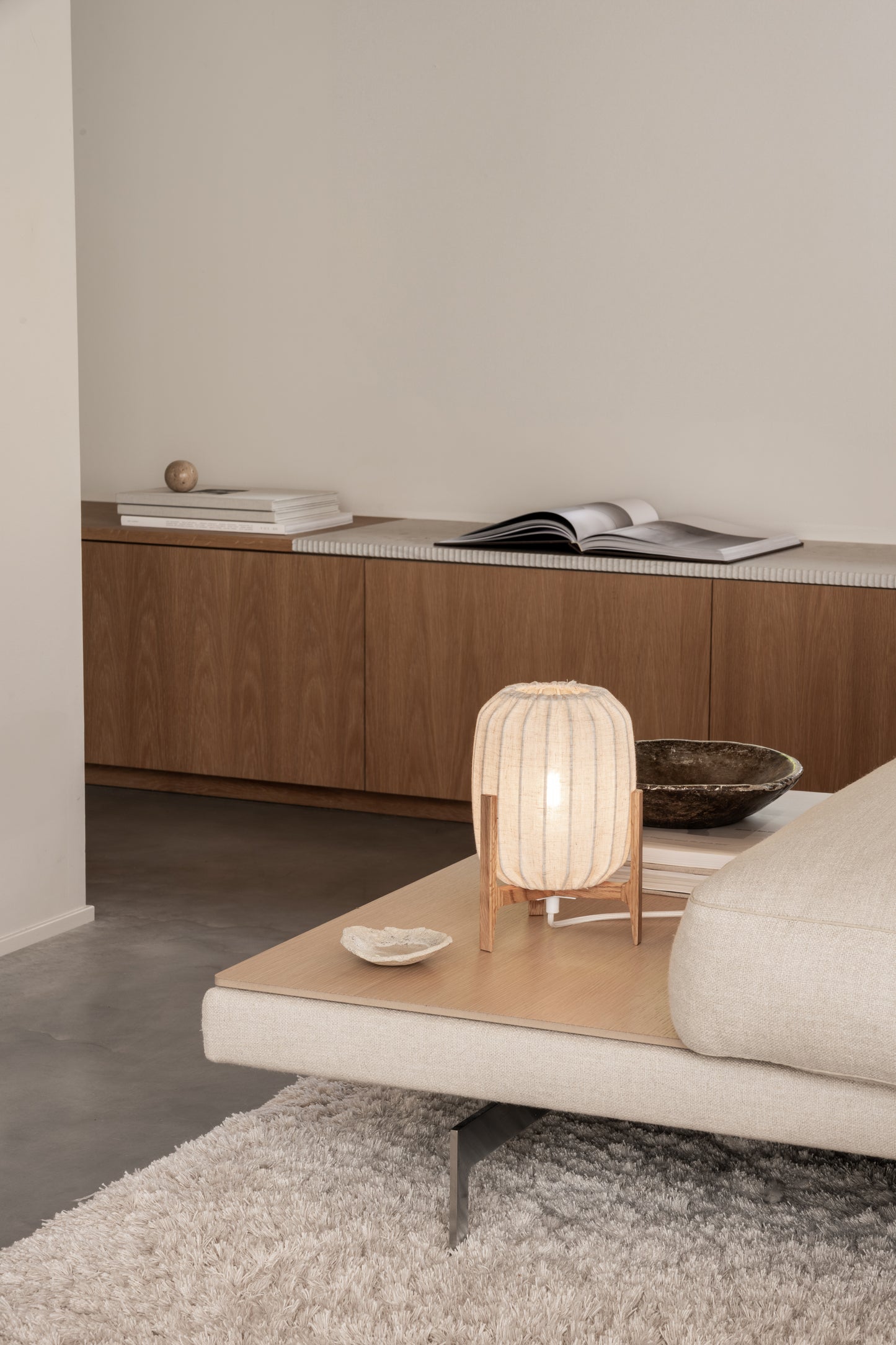 DIMM: Borðlampi mini · Prisma · Oak/natural