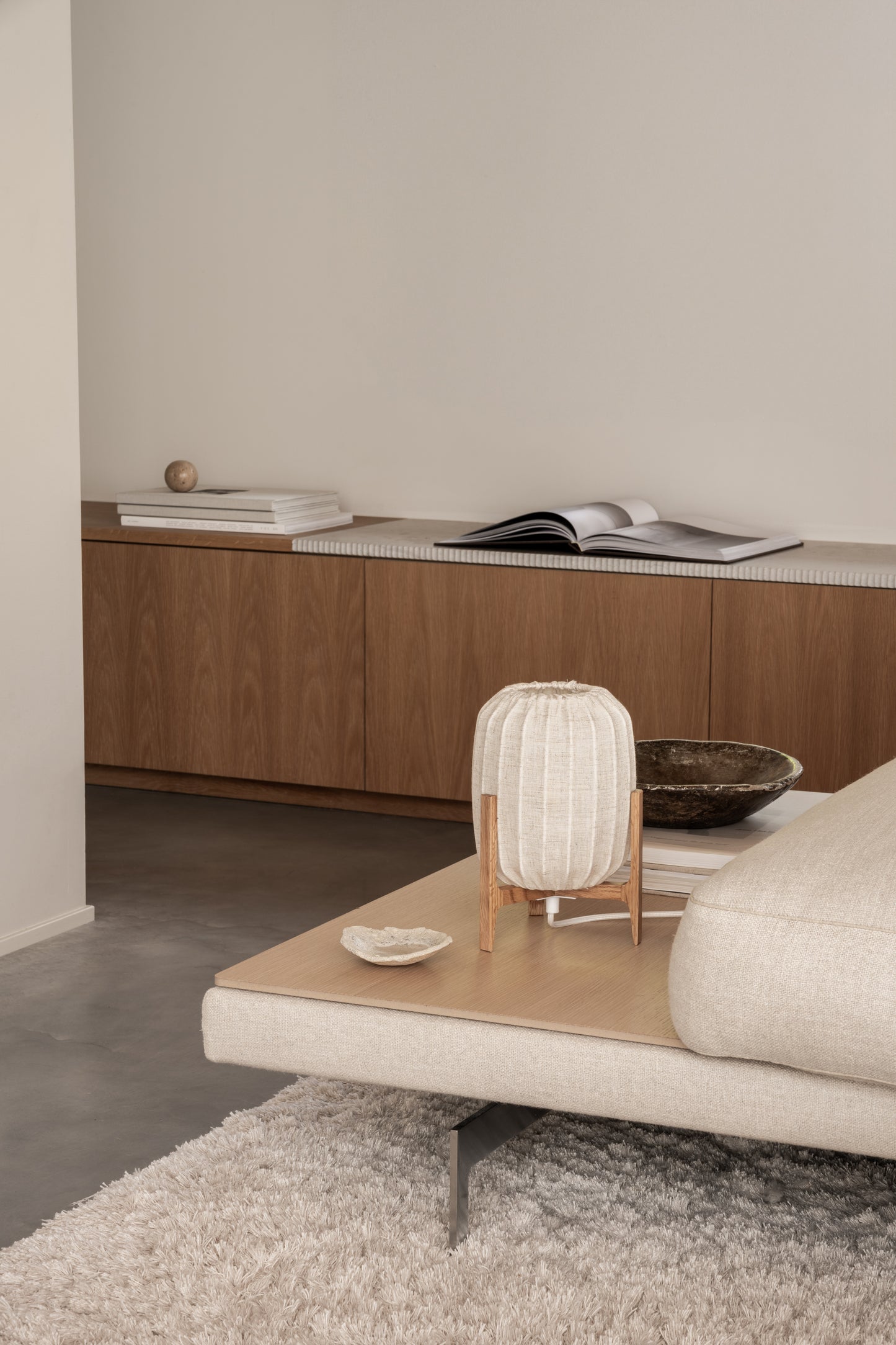 DIMM: Borðlampi mini · Prisma · Oak/natural