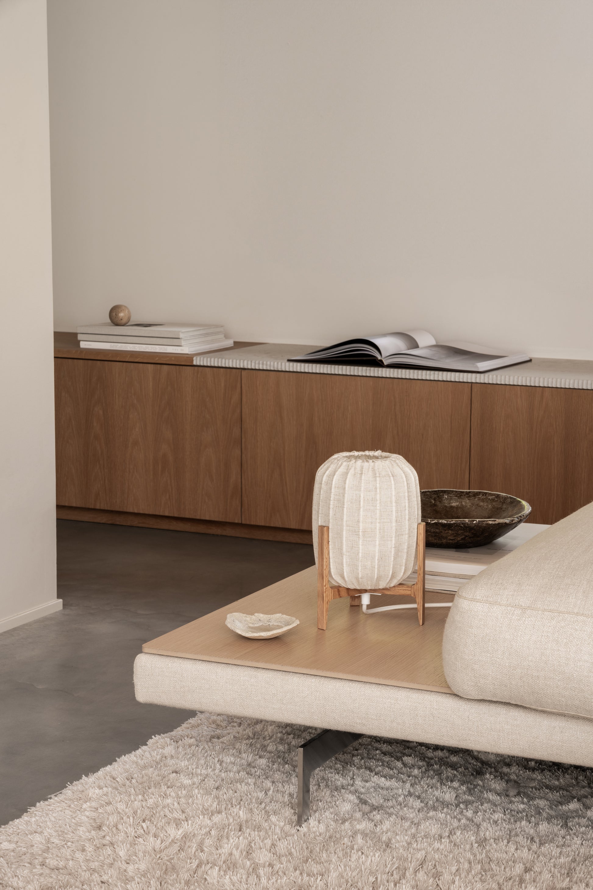 DIMM: Borðlampi mini · Prisma · Oak/natural