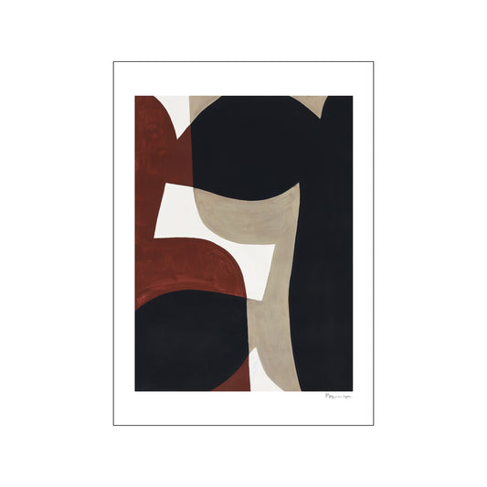 DIMM: Poster and Frame veggspjald · Berit Mogensen Lopez · Connected Shapes No 1. 50x70cm