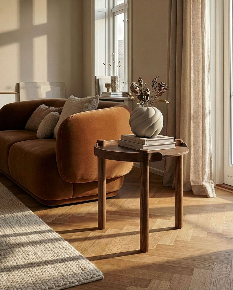 Woody table · 45 cm · Dökk eik